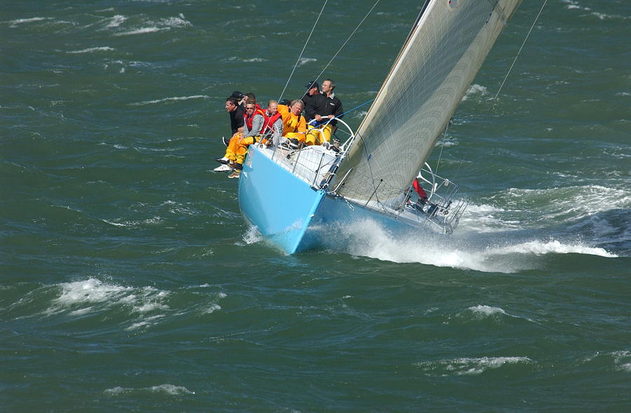 Sailing in Choppy Seas Photograph by Bonnie Colgan