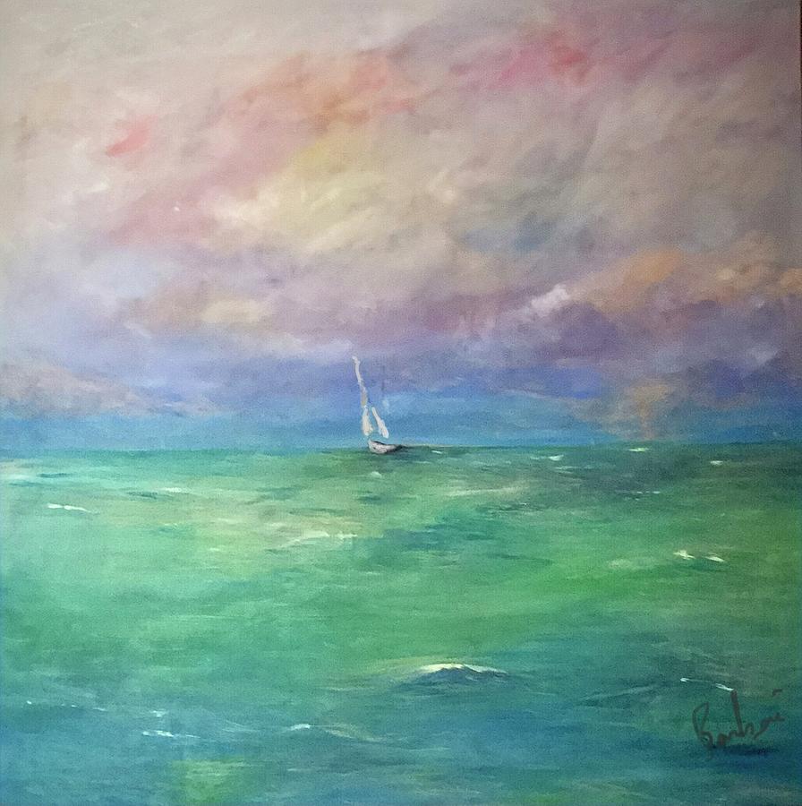 Sailing In Pastel Painting by Anne Barberi