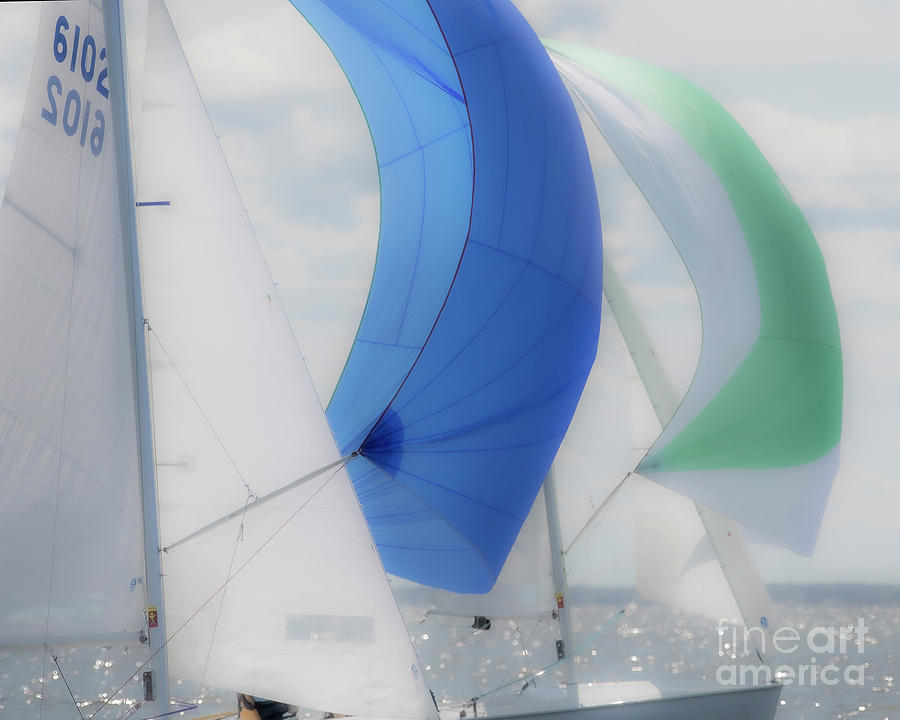 Boat Photograph - Sailing in Soft Focus by Frank Parisi