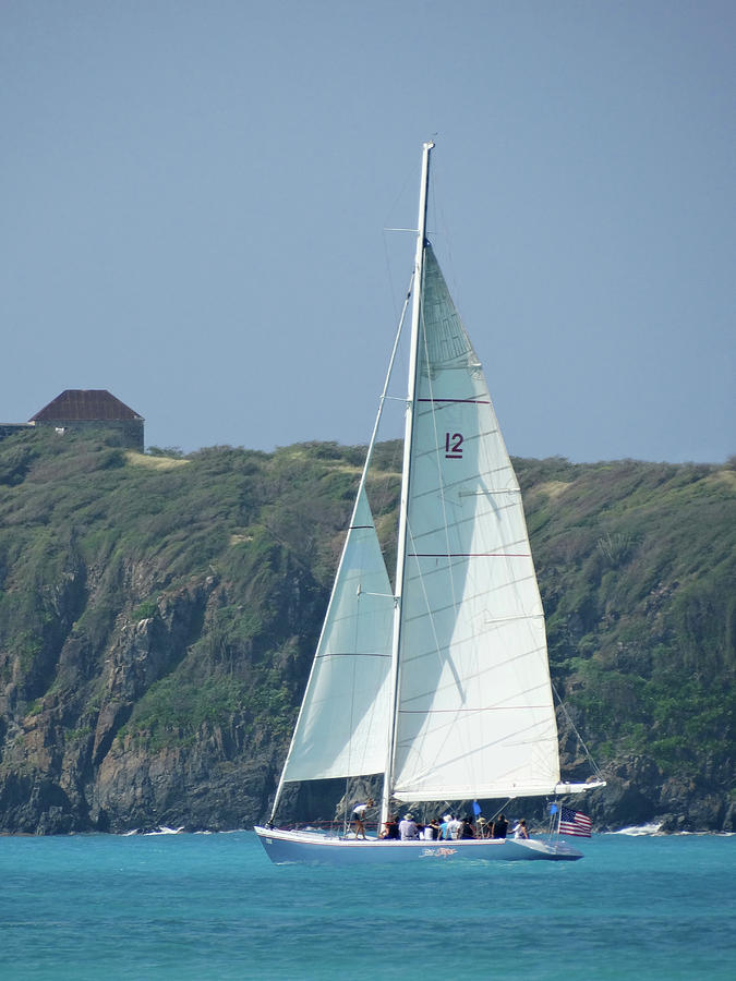 Sailing in St Martin Photograph by Mike McGlothlen