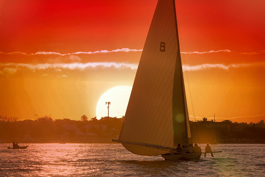 Sailing into the Sun Photograph by Montez Kerr