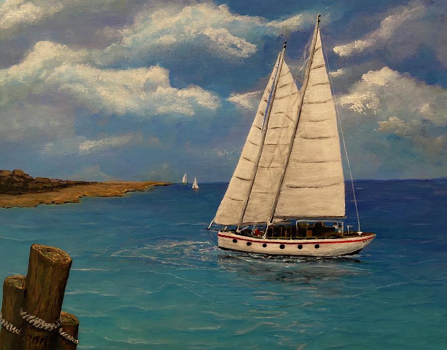 Sailing Painting by Jodi-Ann Martineau