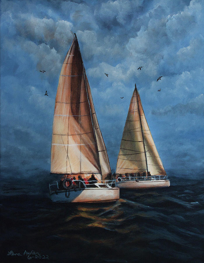 Sailing Painting by Lena Auxier