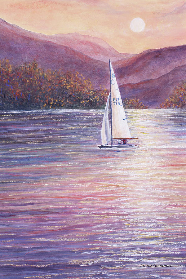 Sailing Pastel by Linda Goodman