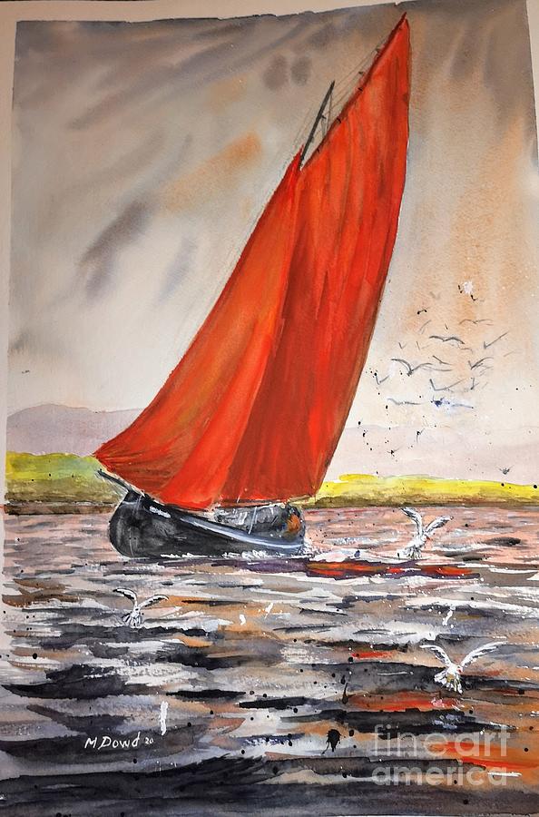 Sailing Painting by Maureen Dowd