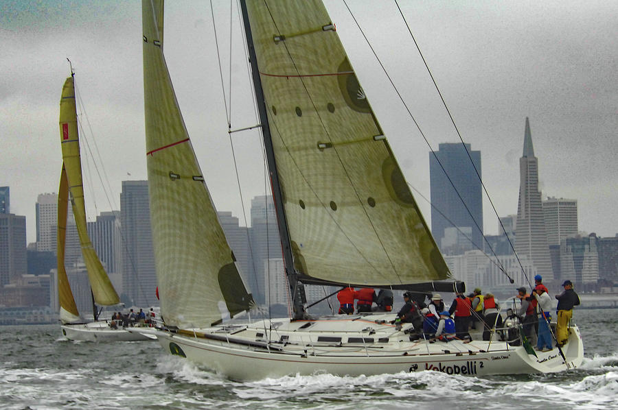 Sailing on the Bay Front Photograph by Bonnie Colgan