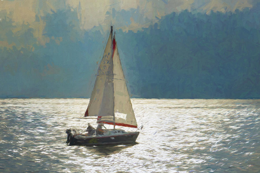 Sailing on the Chesapeake Bay Photograph by Jerry Gammon