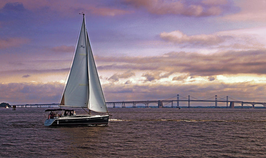 Sailing On The Chesapeake Bay Photograph by Suzanne Stout