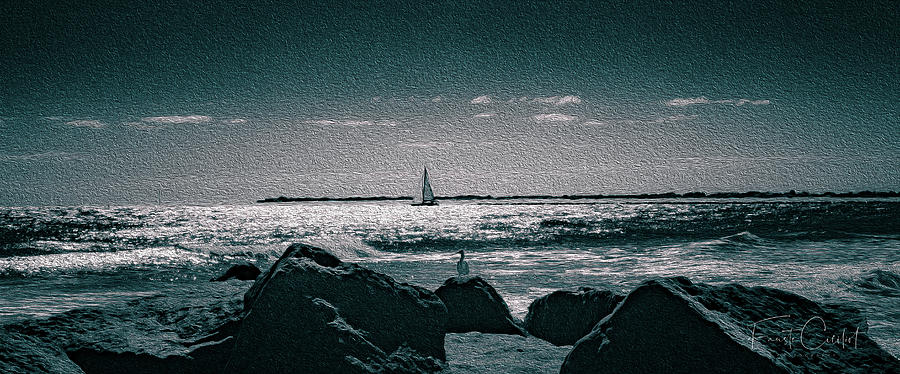 Sailing on the Glittering Ocean Digital Art by Fausto Ciciliot - Fine ...