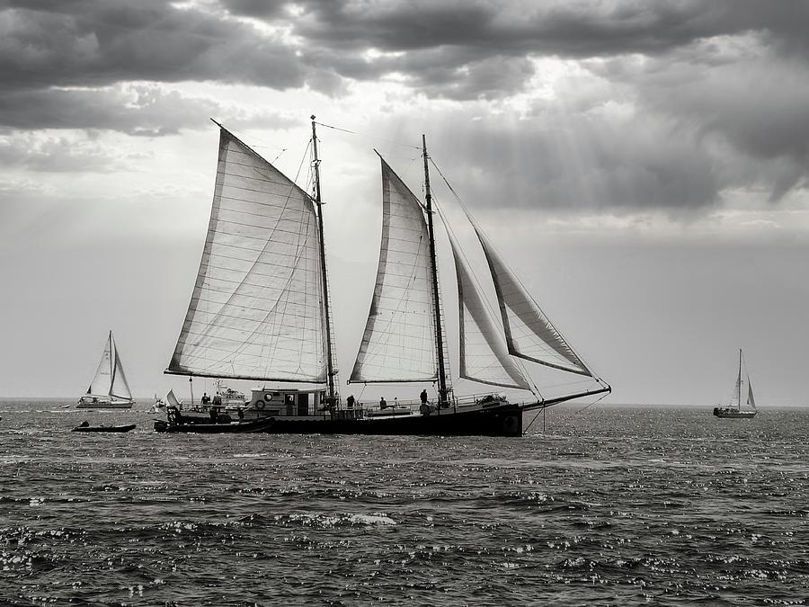 Sailing On The Strait Of Juan De Fuca Photograph by Robert Knight