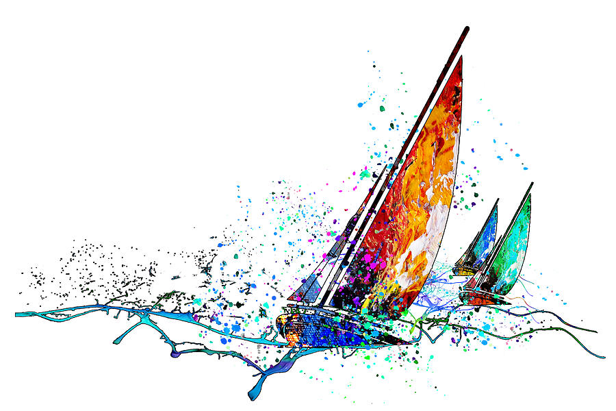 Sailing Passion 02 Mixed Media by Miki De Goodaboom