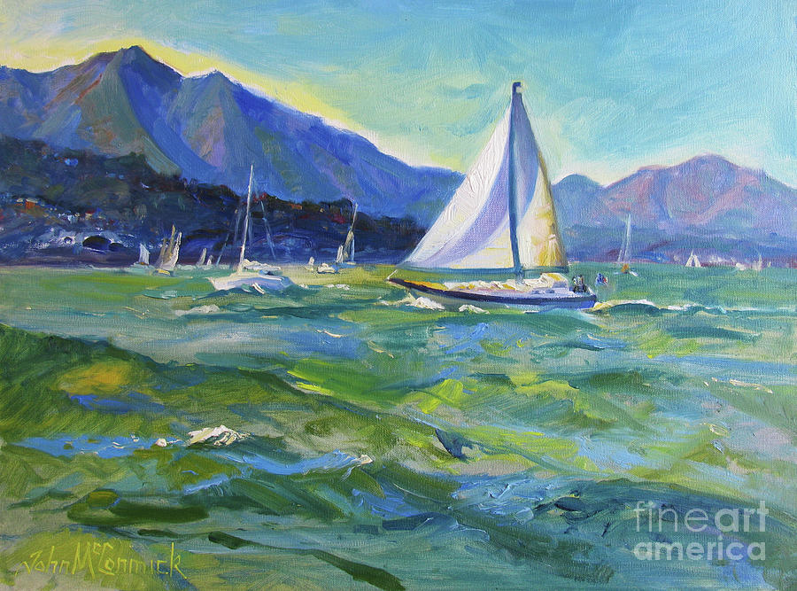 Sailing Sausalito Painting by John McCormick