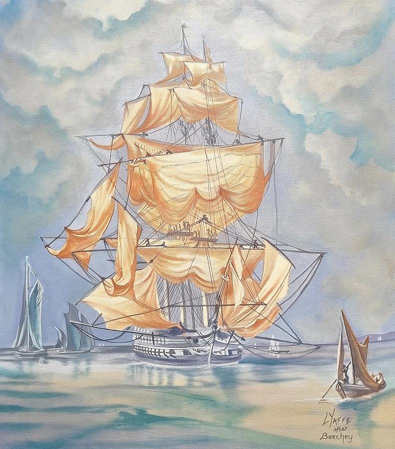 Sailing Ship Painting by Loraine Yaffe