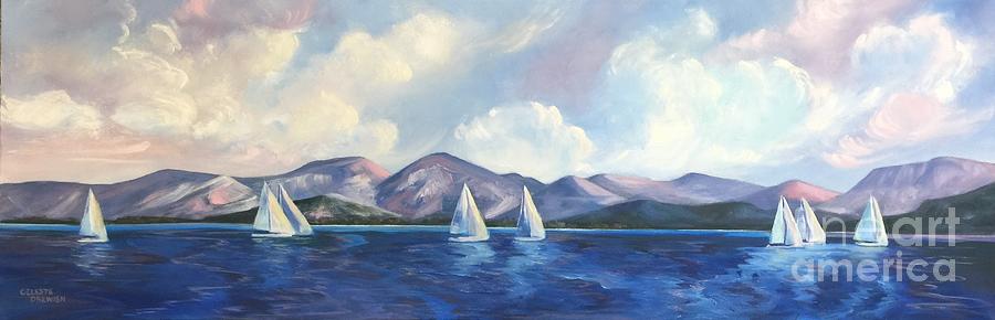 Sailing the Mediterranean Painting by Celeste Drewien