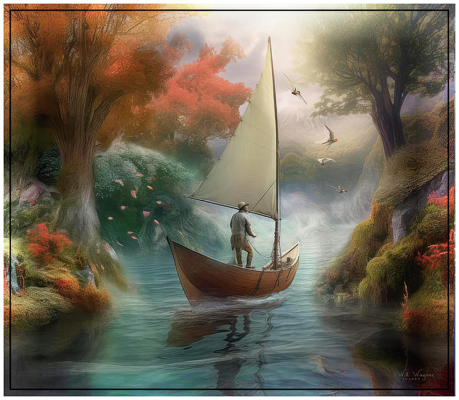 Sailing the River of Life Photograph by Will Wagner