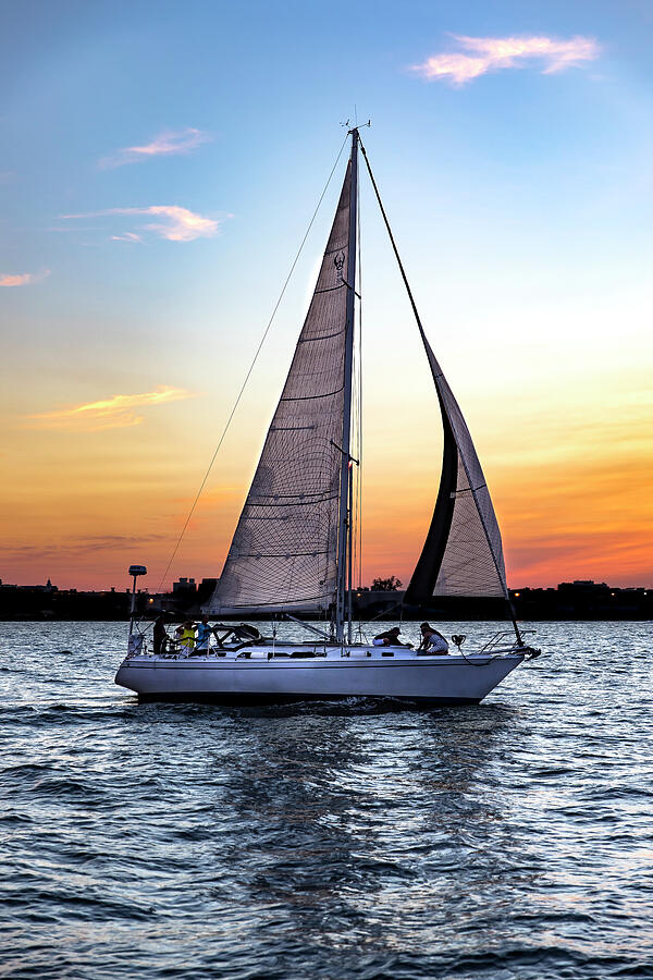 Sailing The Sunset Photograph by Nancy Carol Photography - Fine Art America