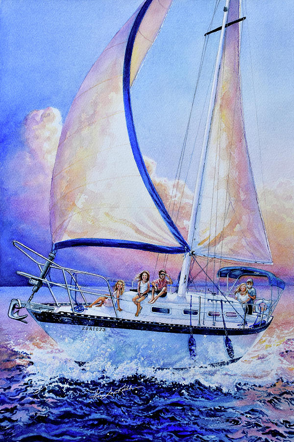 Sailing The Want Knot Painting