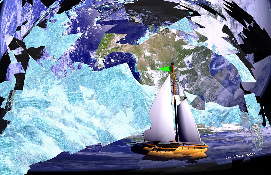 Sailing to eyrie Digital Art by Bob Shimer