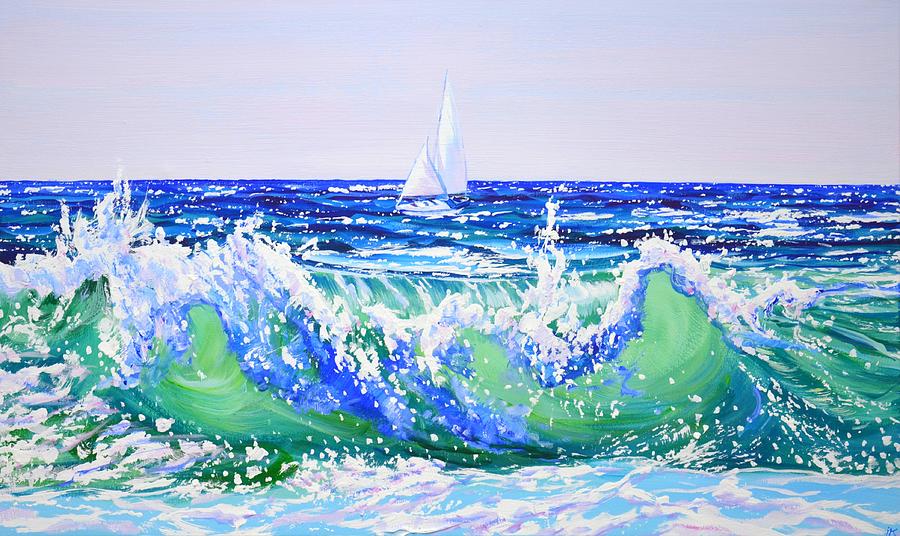 Sailing trip. Painting by Iryna Kastsova