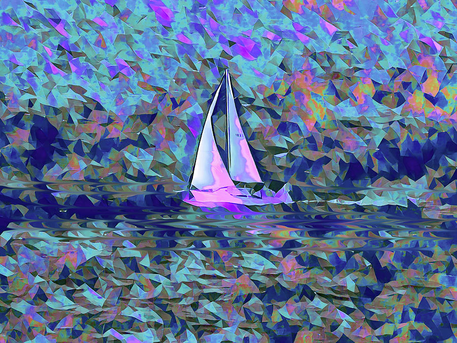 Sailing Wind and Water Digital Art by Corinne Carroll
