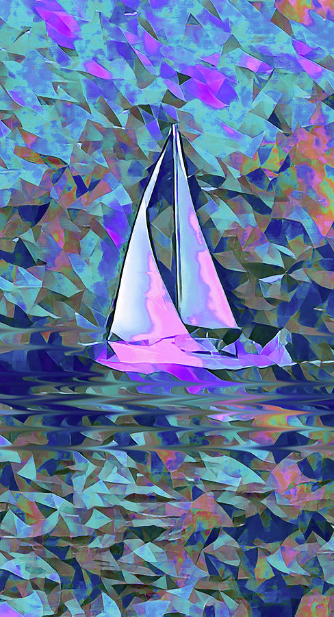 Sailing Wind and Water in vertical Photograph by Corinne Carroll