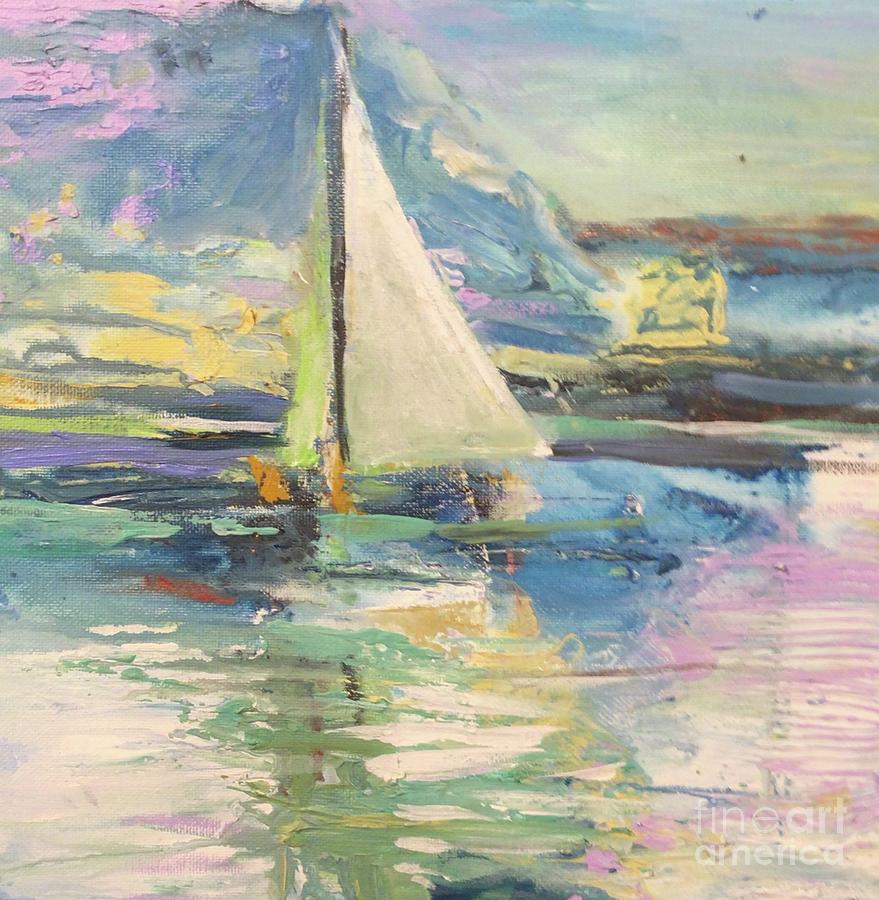 Sail on Painting by Lorraine Danzo - Fine Art America