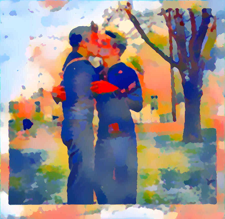 Sailors in love  Painting by Homoerotic Art