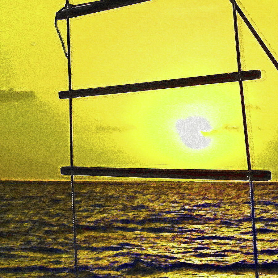 Sailors Sunset Digital Art by Island Hoppers Art