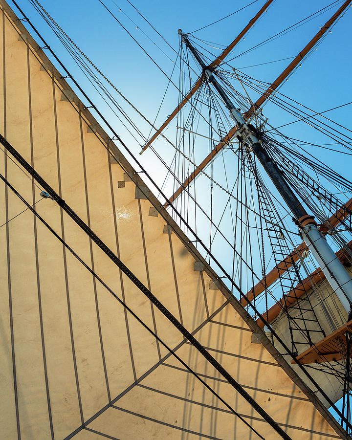 Sails and Rigging #1 Photograph by Mike Schaffner