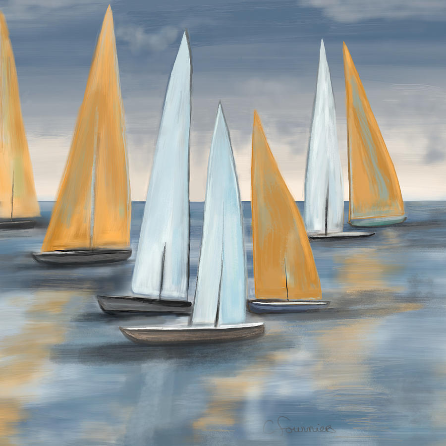 Sails Painting by Christine Fournier