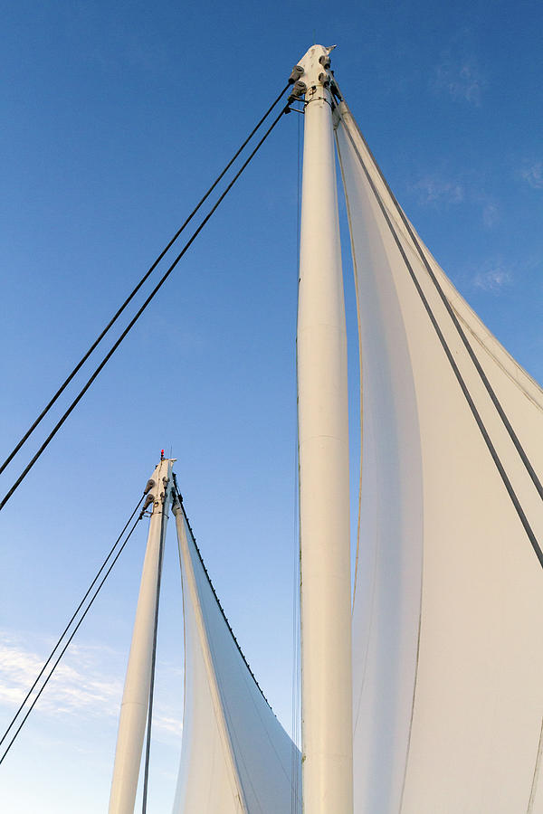 Sails of Canada Place Photograph by Michael Russell