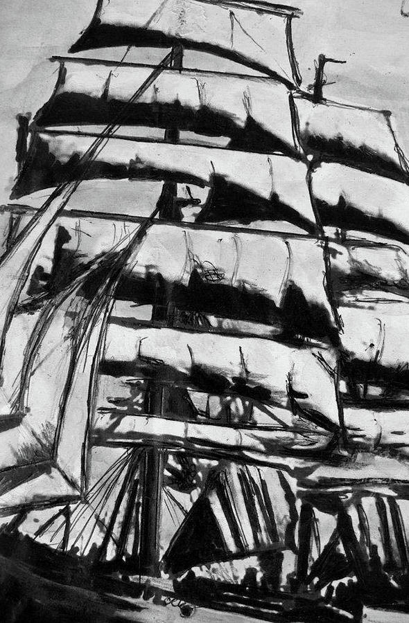 Sails Drawing by Pj LockhArt