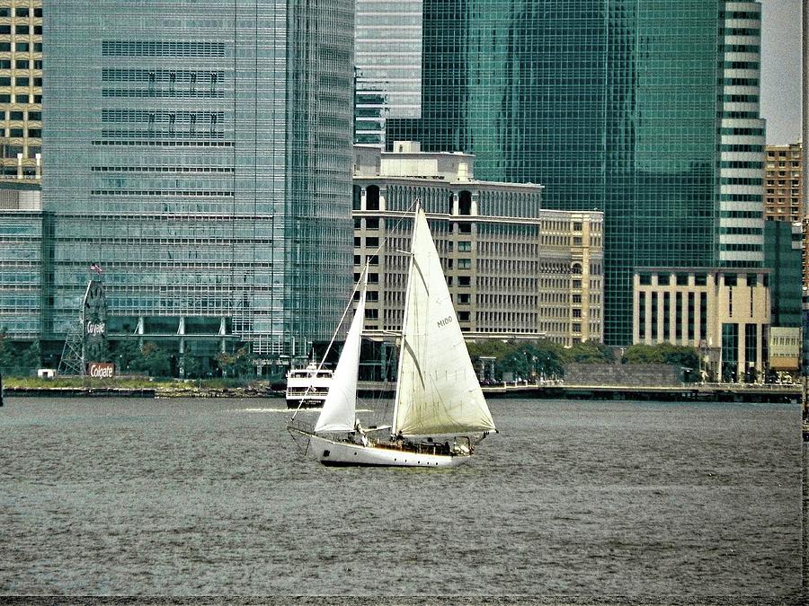 Sails Up In New York Harbor Photograph