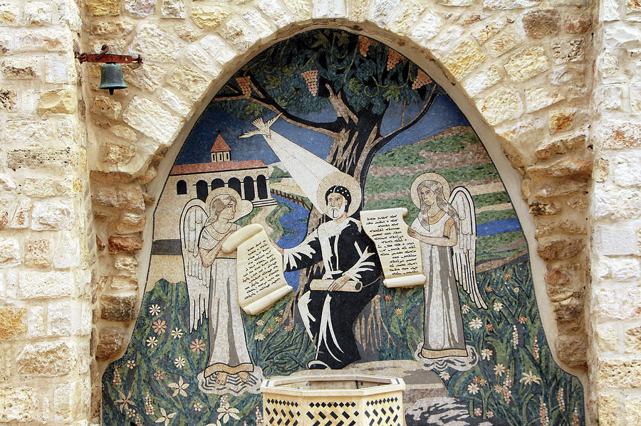 Saint and Angels Mosaic Outdoor Photograph by Munir Alawi