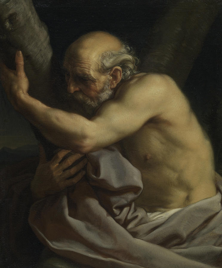 Saint Andrew Painting by Pompeo Girolamo Batoni