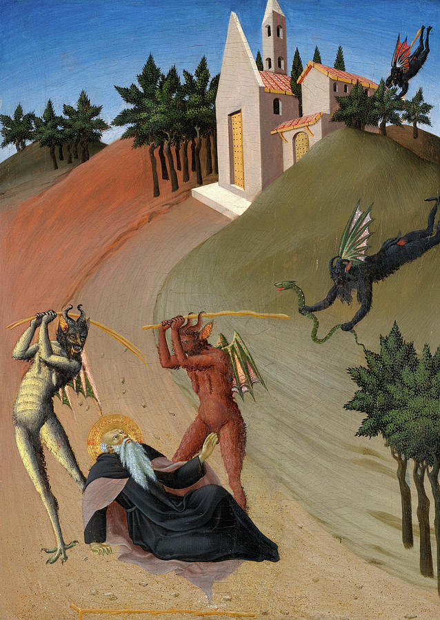 Saint Anthony Abbot Tormented By Demons, 1440 Painting By Sano Di ...