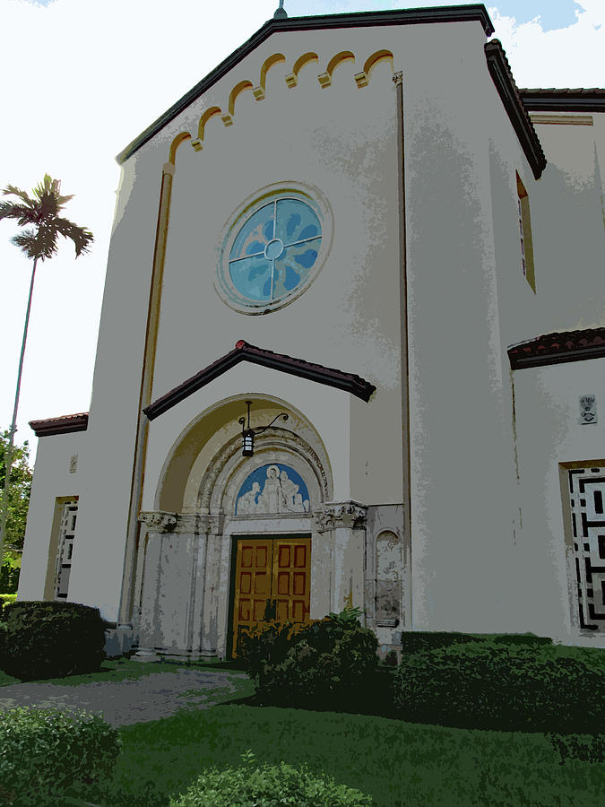 Saint Anthony Catholic Church in Fort Lauderdale Photograph by Corinne ...