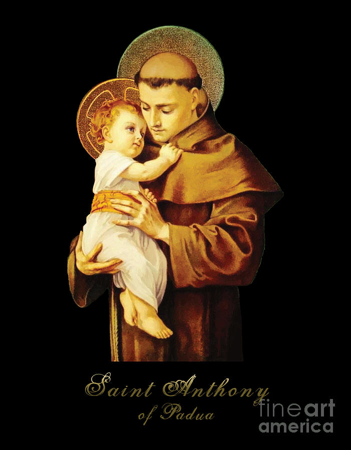 Madonna Digital Art - Saint Anthony of Padua by Beltschazar