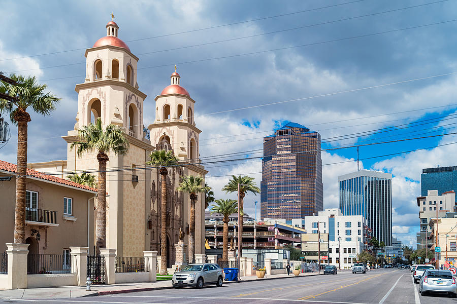Saint Augustine Cathedral in downtown Tucson Arizona USA Photograph by Benedek
