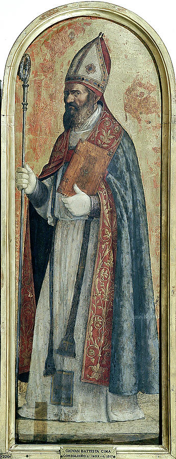 Saint Augustine  Cima Da Conegliano Giovanni Battista Cima Painting