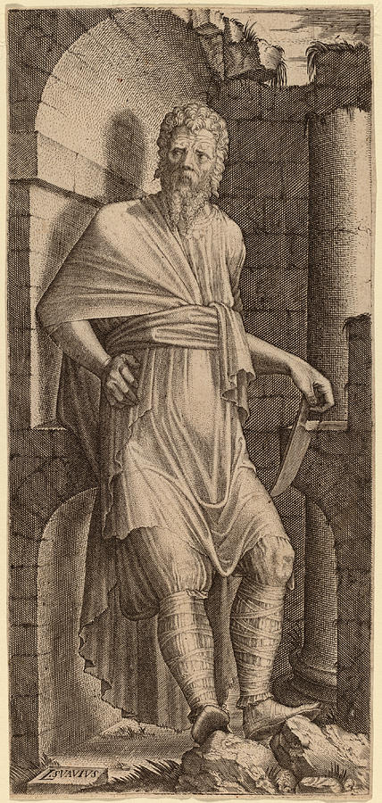 Saint Bartholomew Drawing by Lambert Suavius - Fine Art America