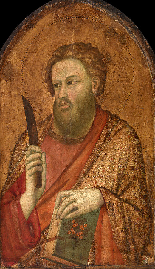 Saint Bartholomew Painting by Pacino di Buonaguida | Fine Art America