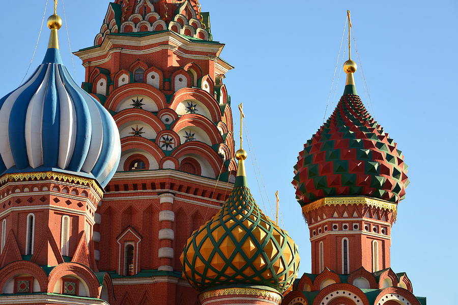 Saint Basil Cathedral on  Red Square in Moscow, Russia Photograph by OlgaVolodina