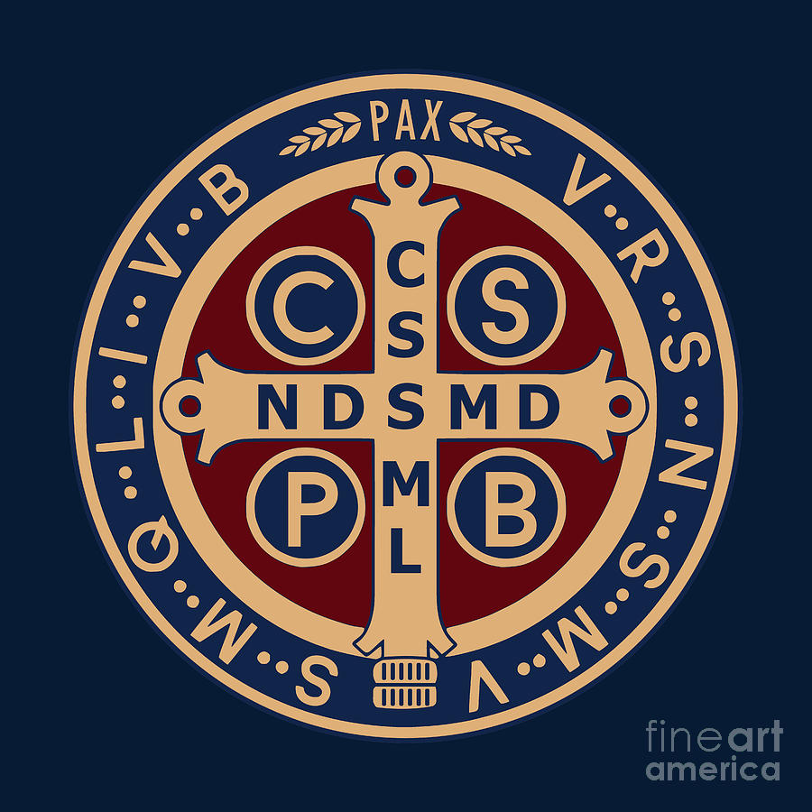 Saint Benedict Medal Digital Art by Beltschazar - Pixels Merch