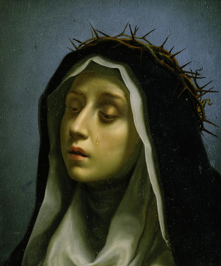 Carlo Dolci Painting - Saint Catherine of Siena by Carlo Dolci