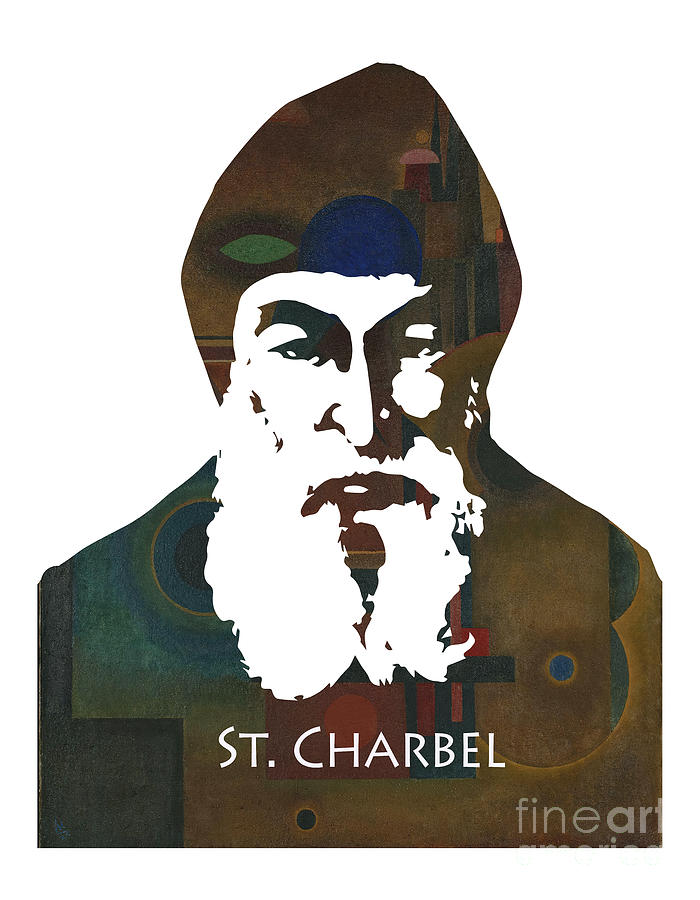 Saint Charbel Makhlouf Digital Art by Lazy Hatter | Fine Art America