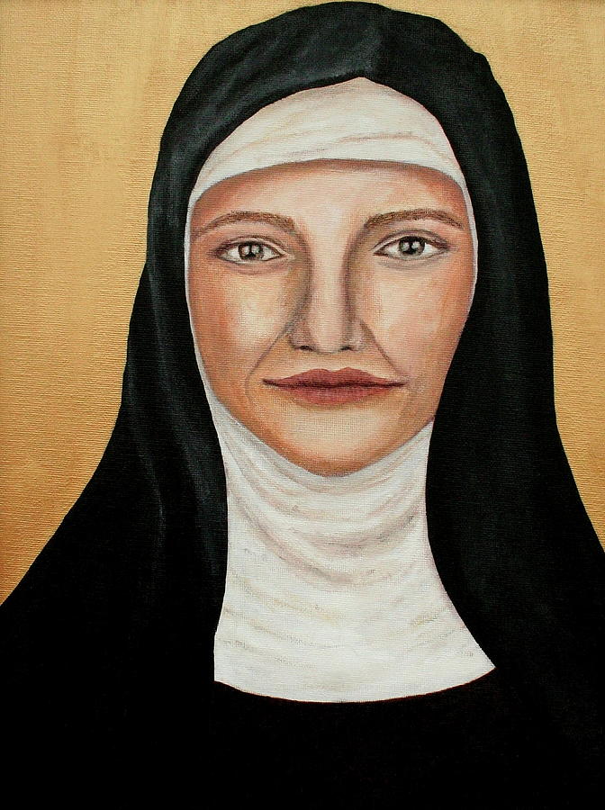 Saint Clare Painting by Mikayla Ruth Reed
