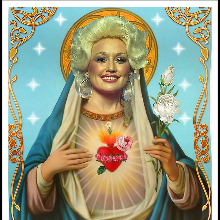 Saint Dolly Parton Painting by Natasha Gordon | Pixels