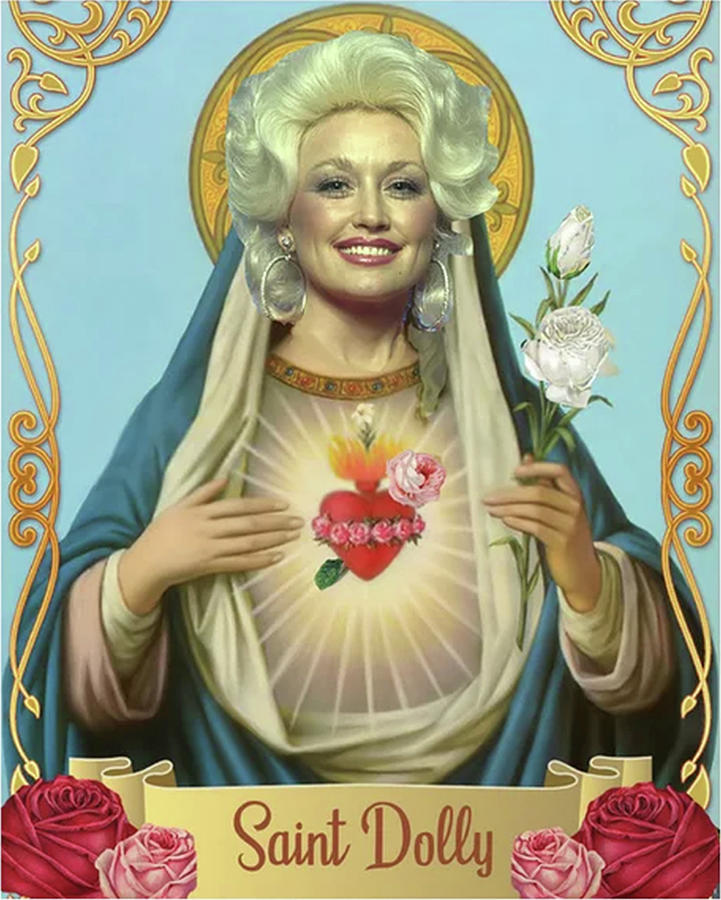 Saint Dolly Parton Digital Art by Oscar Walker | Fine Art America