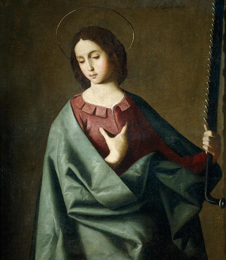 Saint Euphemia Painting by Franciscode Zurbaran Fine Art America